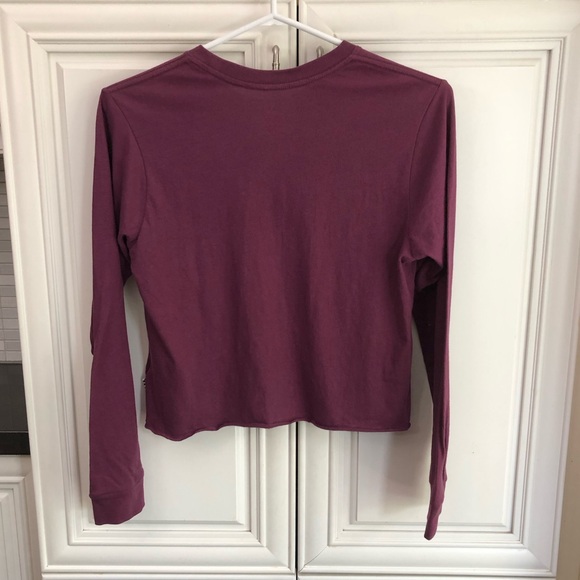 NWT Vans burgundy crop t-shirt l/s - Picture 7 of 11